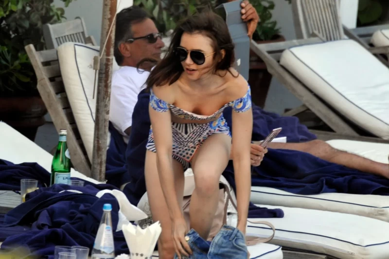 Lily-Collins-Bathing-Suit-Photos